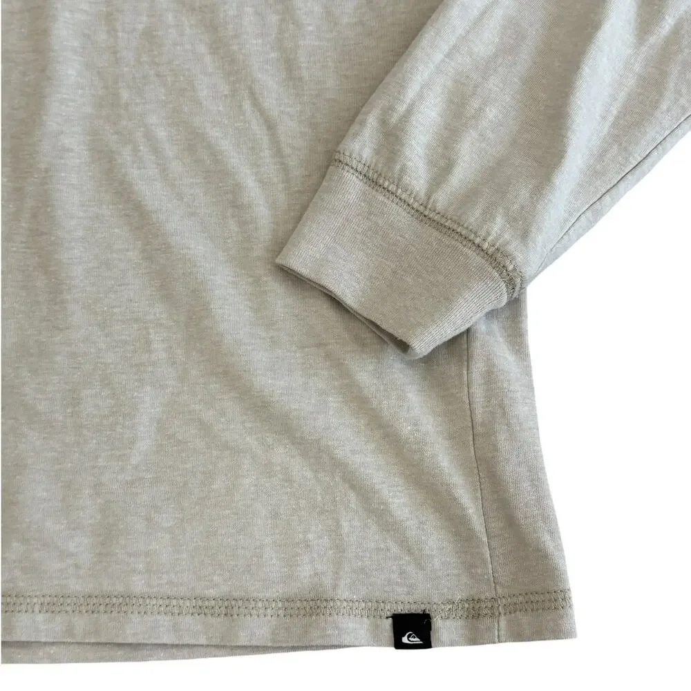 QUIKSILVER Boys Long Sleeve Hooded Shirt Size Medium 10/12